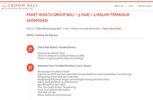 Paket Group Tour Bali dan Lombok