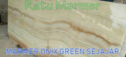 Marmer Onix Green Sejajar